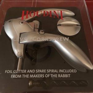 Houdini Lever Wine Corkscrew Metal